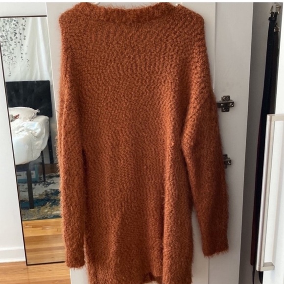 Splendid soft fuzzy cardigan tunic top sweater - Picture 8 of 9